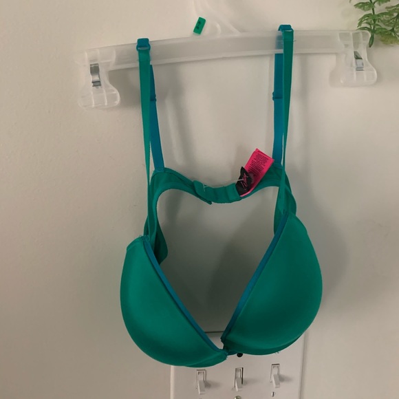 LA SenZa Flattering On Trend Green Color Pop Bra Size 36B - Picture 9 of 10